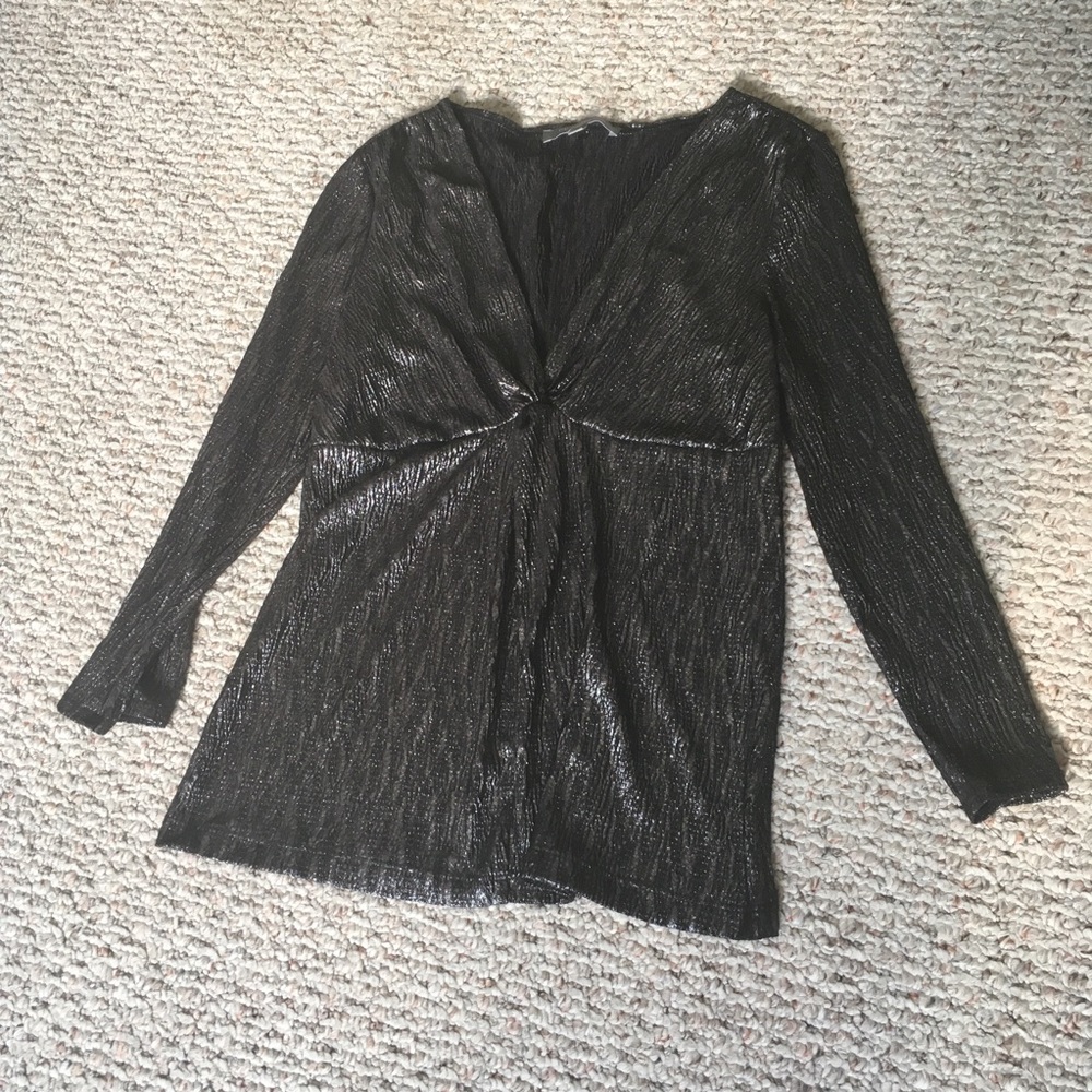 Metallic Textured Top
